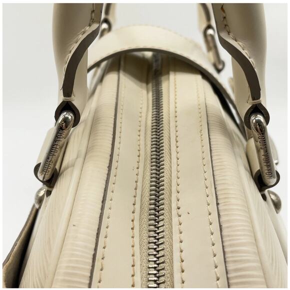 Authentic Louis Vuitton Epi Ivory Bowling Montaigne GM M5931J Handbag - Picture 8 of 16